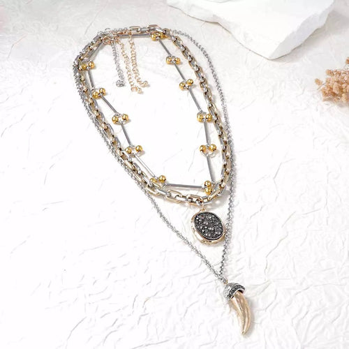 3 Piece Chain Pendant Necklace